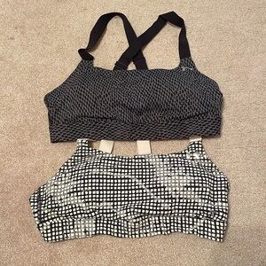 Under Armour sports bras.